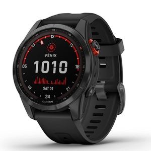 Garmin fenix 7S Solar, Smaller sized adventure smartwatch, with Solar Charging C